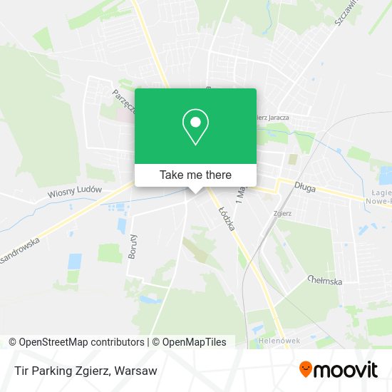 Tir Parking Zgierz map