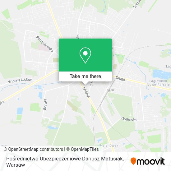 Pośrednictwo Ubezpieczeniowe Dariusz Matusiak map