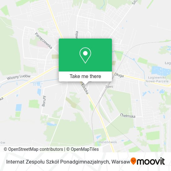 Internat Zespołu Szkół Ponadgimnazjalnych map