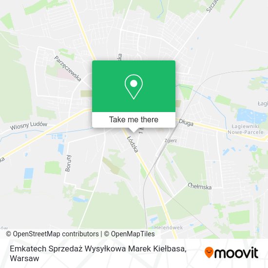 Emkatech Sprzedaż Wysyłkowa Marek Kiełbasa map