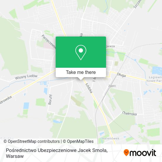 Pośrednictwo Ubezpieczeniowe Jacek Smoła map