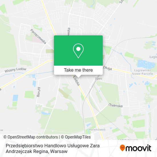 Przedsiębiorstwo Handlowo Usługowe Zara Andrzejczak Regina map