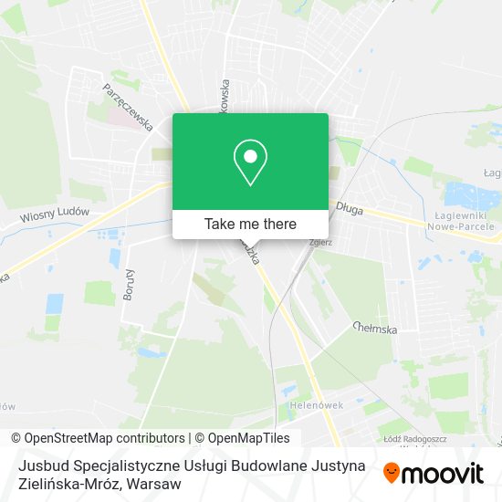 Jusbud Specjalistyczne Usługi Budowlane Justyna Zielińska-Mróz map