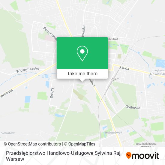 Przedsiębiorstwo Handlowo-Usługowe Sylwina Raj map