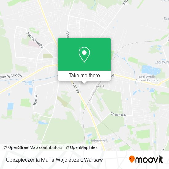 Ubezpieczenia Maria Wojcieszek map