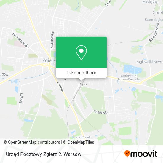 Urząd Pocztowy Zgierz 2 map