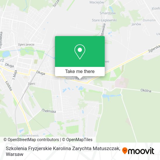 Карта Szkolenia Fryzjerskie Karolina Zarychta Matuszczak