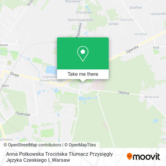 Anna Polkowska Trocińska Tłumacz Przysięgły Języka Czeskiego I map