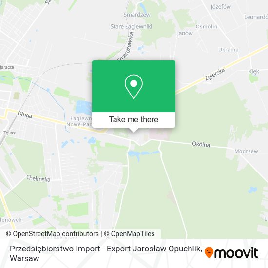 Przedsiębiorstwo Import - Export Jarosław Opuchlik map