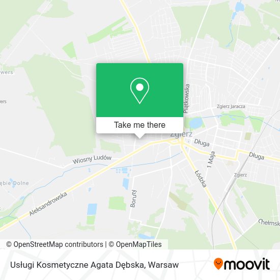 Usługi Kosmetyczne Agata Dębska map