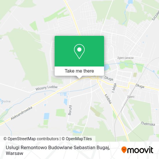 Usługi Remontowo Budowlane Sebastian Bugaj map