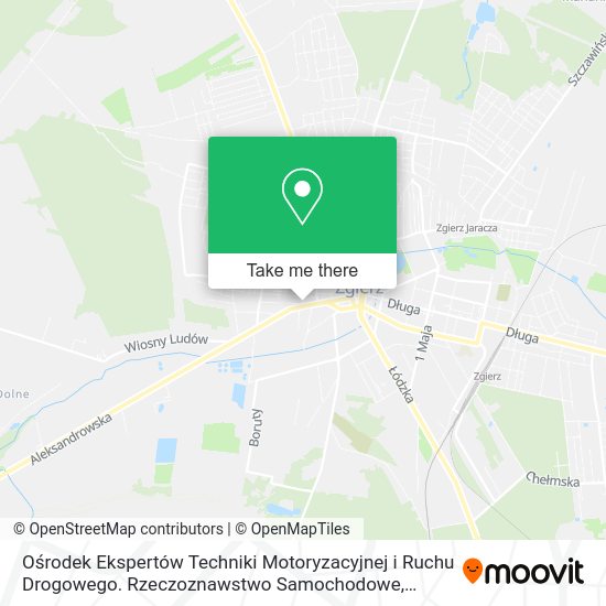 Ośrodek Ekspertów Techniki Motoryzacyjnej i Ruchu Drogowego. Rzeczoznawstwo Samochodowe map