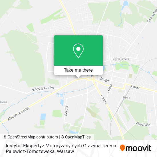 Instytut Ekspertyz Motoryzacyjnych Grażyna Teresa Palewicz-Tomczewska map