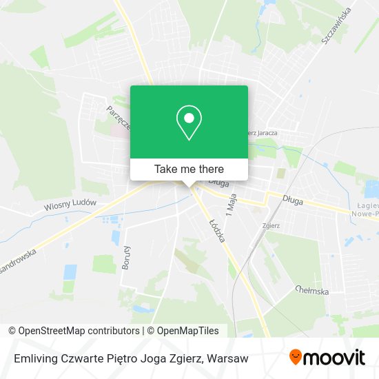 Emliving Czwarte Piętro Joga Zgierz map