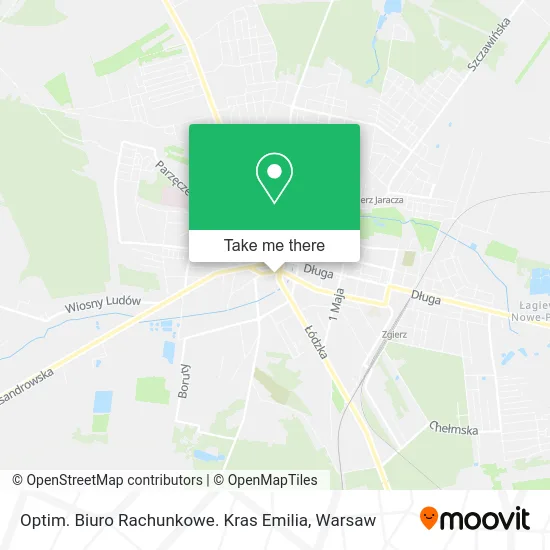 Карта Optim. Biuro Rachunkowe. Kras Emilia