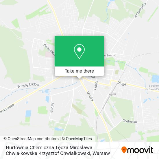 Hurtownia Chemiczna Tęcza Mirosława Chwiałkowska Krzysztof Chwiałkowski map