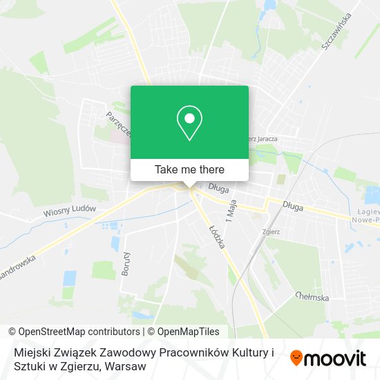 Miejski Związek Zawodowy Pracowników Kultury i Sztuki w Zgierzu map