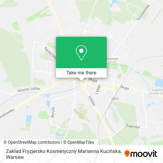 Zakład Fryzjersko Kosmetyczny Marianna Kucińska map