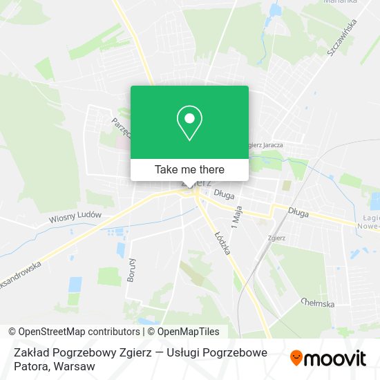 Zakład Pogrzebowy Zgierz — Usługi Pogrzebowe Patora map