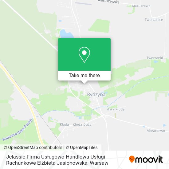 Jclassic Firma Usługowo-Handlowa Usługi Rachunkowe Elżbieta Jasionowska map