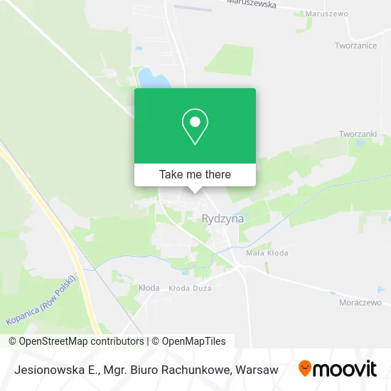 Jesionowska E., Mgr. Biuro Rachunkowe map