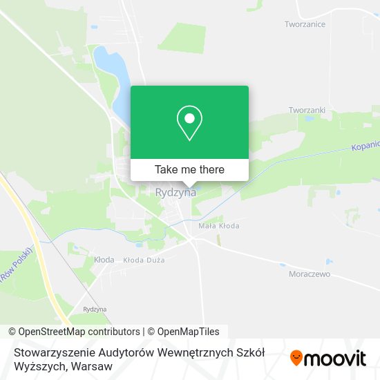 Stowarzyszenie Audytorów Wewnętrznych Szkół Wyższych map