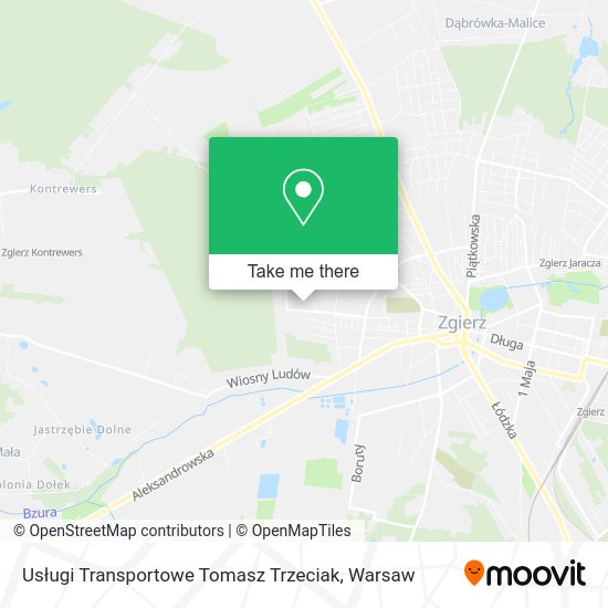 Usługi Transportowe Tomasz Trzeciak map