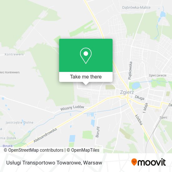 Карта Usługi Transportowo Towarowe