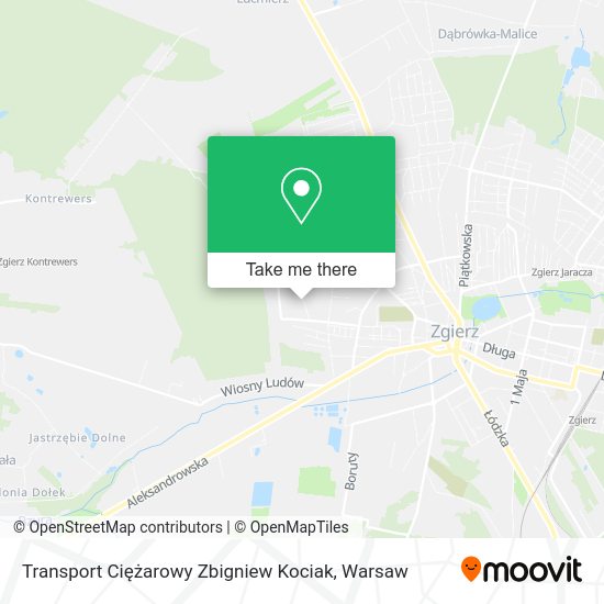 Карта Transport Ciężarowy Zbigniew Kociak