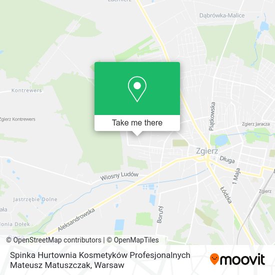 Spinka Hurtownia Kosmetyków Profesjonalnych Mateusz Matuszczak map