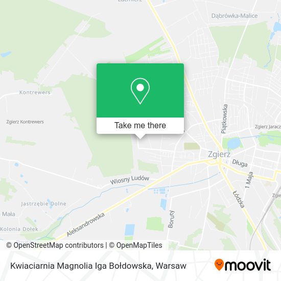 Kwiaciarnia Magnolia Iga Bołdowska map