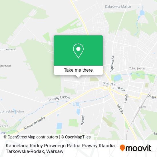 Kancelaria Radcy Prawnego Radca Prawny Klaudia Tarkowska-Rodak map