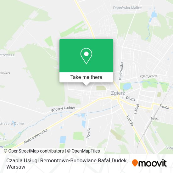 Czapla Usługi Remontowo-Budowlane Rafał Dudek map