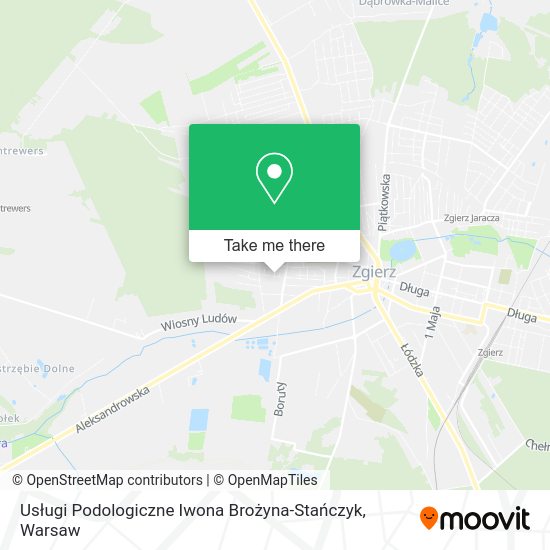 Usługi Podologiczne Iwona Brożyna-Stańczyk map