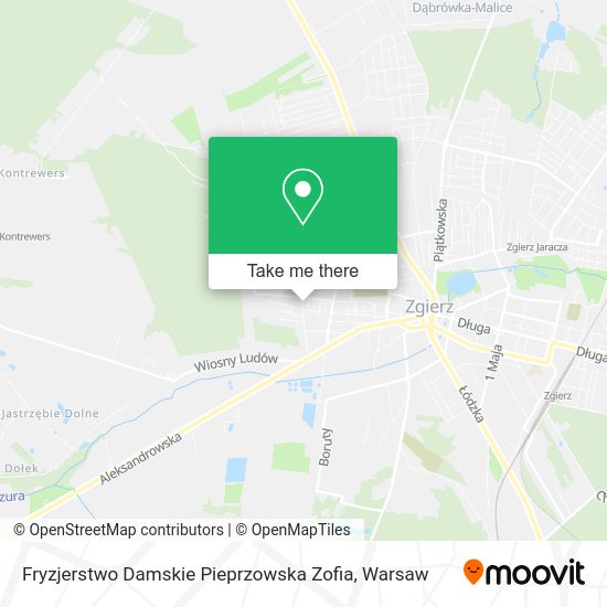 Fryzjerstwo Damskie Pieprzowska Zofia map