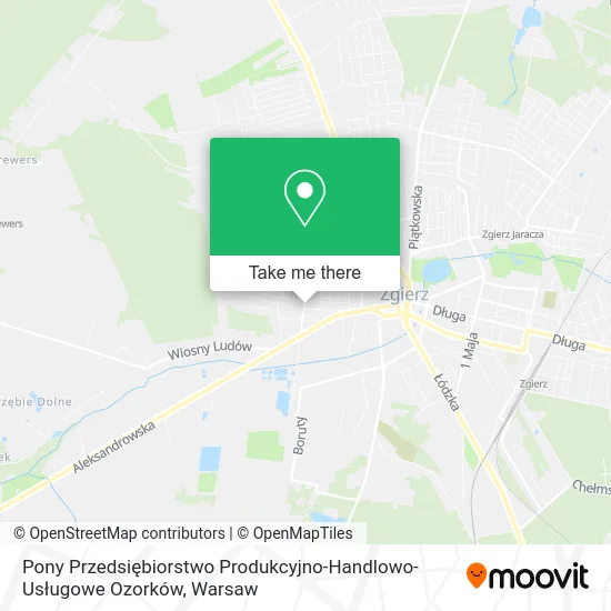 Карта Pony Przedsiębiorstwo Produkcyjno-Handlowo-Usługowe Ozorków