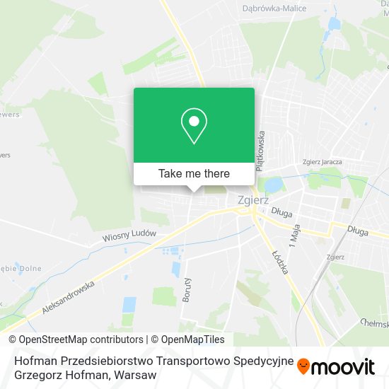 Hofman Przedsiebiorstwo Transportowo Spedycyjne Grzegorz Hofman map