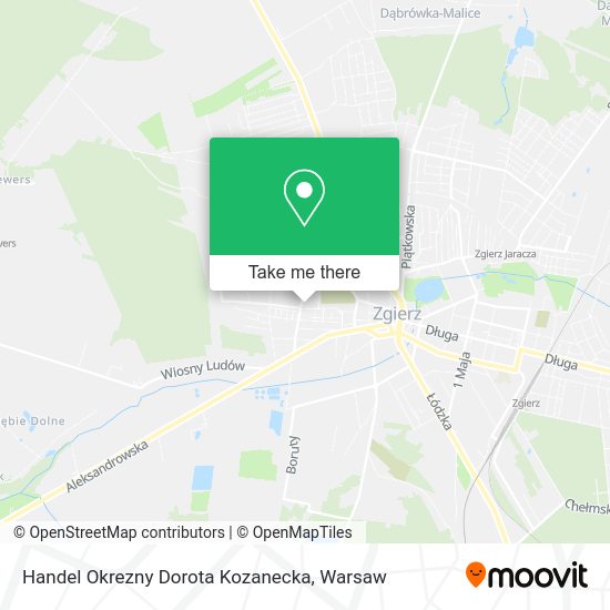 Handel Okrezny Dorota Kozanecka map