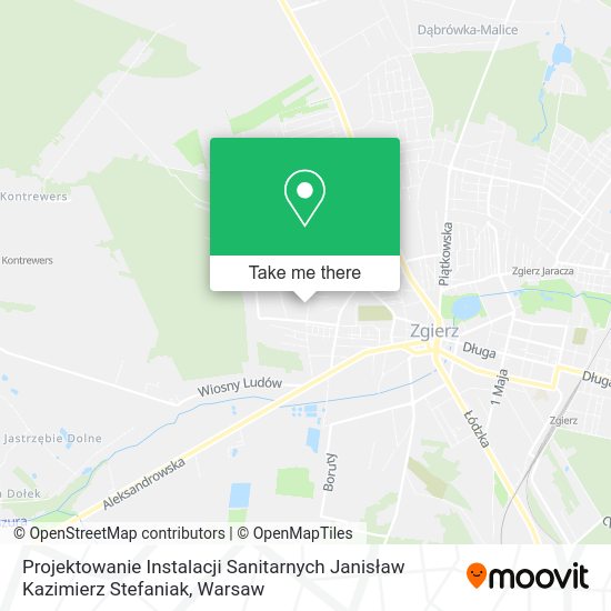 Projektowanie Instalacji Sanitarnych Janisław Kazimierz Stefaniak map