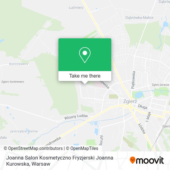 Joanna Salon Kosmetyczno Fryzjerski Joanna Kurowska map