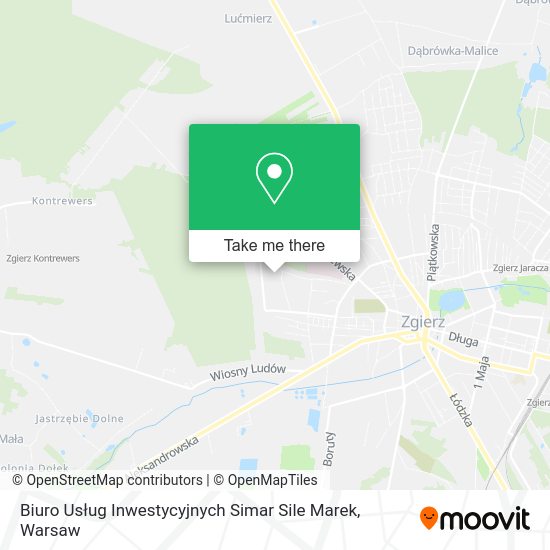 Biuro Usług Inwestycyjnych Simar Sile Marek map