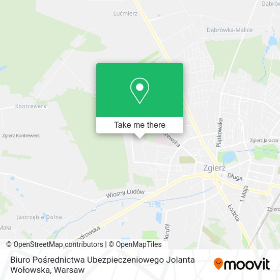 Biuro Pośrednictwa Ubezpieczeniowego Jolanta Wołowska map