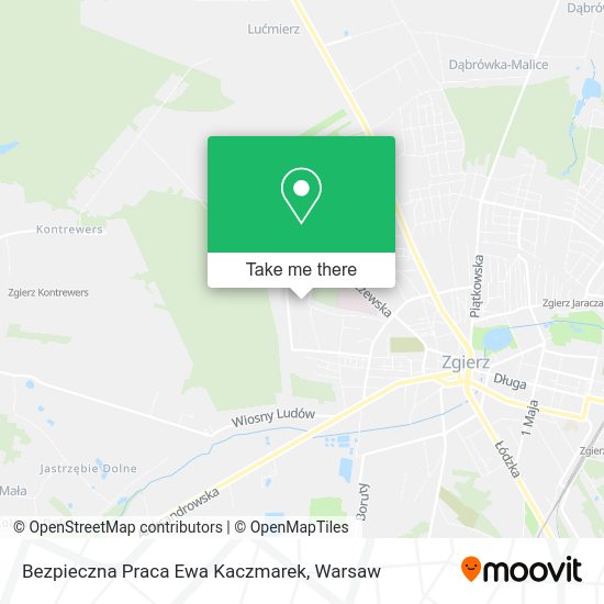 Bezpieczna Praca Ewa Kaczmarek map