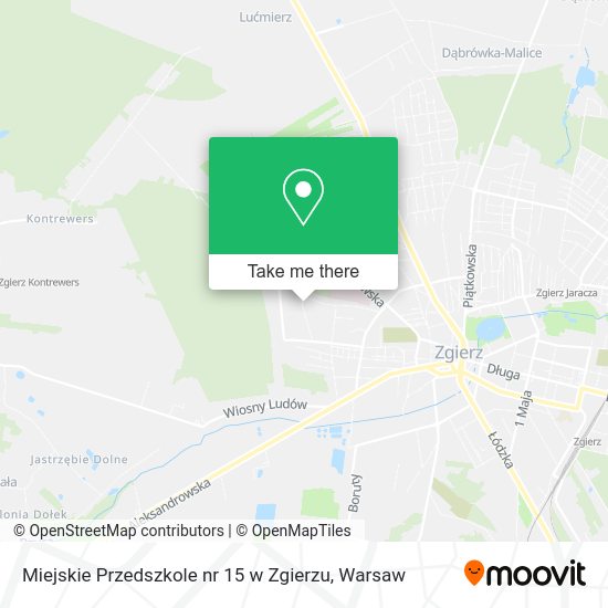 Miejskie Przedszkole nr 15 w Zgierzu map