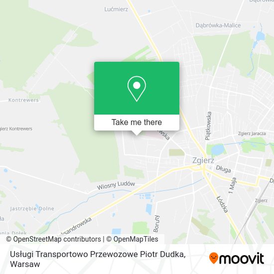 Usługi Transportowo Przewozowe Piotr Dudka map