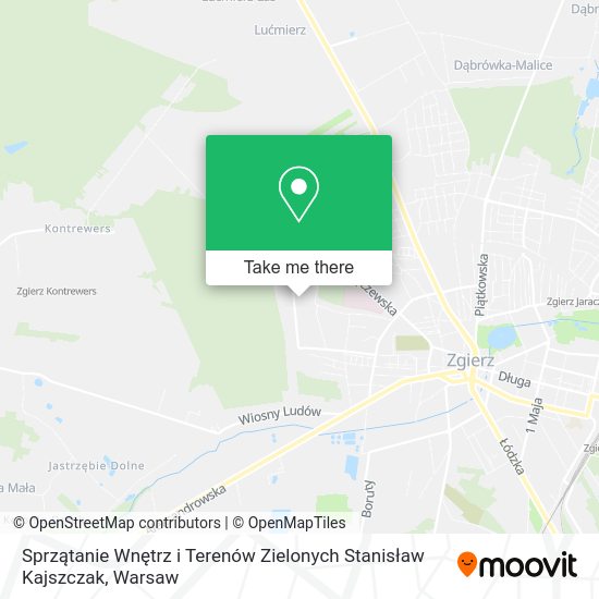 Sprzątanie Wnętrz i Terenów Zielonych Stanisław Kajszczak map