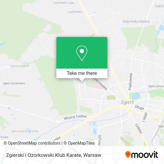 Zgierski i Ozorkowski Klub Karate map