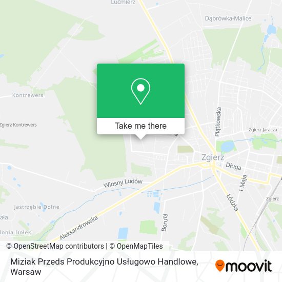 Miziak Przeds Produkcyjno Usługowo Handlowe map