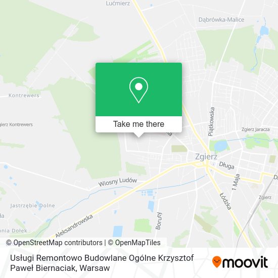 Usługi Remontowo Budowlane Ogólne Krzysztof Paweł Biernaciak map