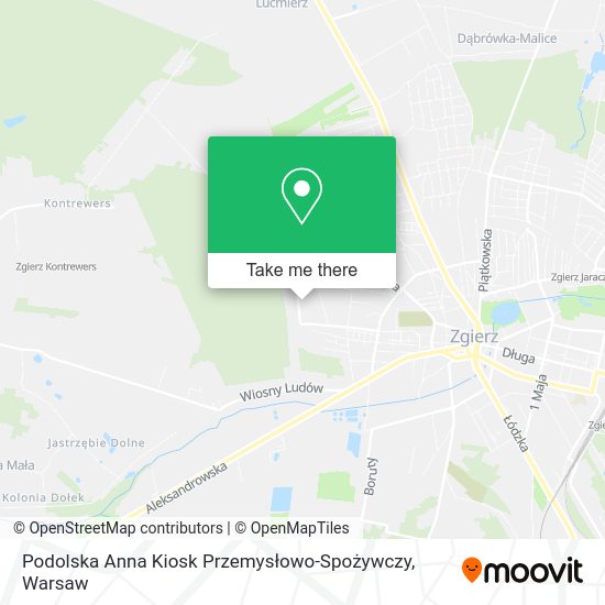 Podolska Anna Kiosk Przemysłowo-Spożywczy map